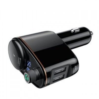 Автомобильный FM-трансмиттер Baseus Locomotive Bluetooth MP3 Vehicle Charger CCALL-RH01 (Black/Черный) - 1