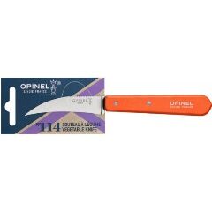 Нож для чистки овощей Opinel 114, деревянная рукоять, нержавеющая сталь, оранжевый, блистер, 001926 - 5