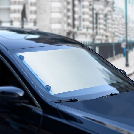 Автомобильная шторка BASEUS Auto Close Car Front Window Sunshade, серебряный, 64*4,5*5,5см - 5
