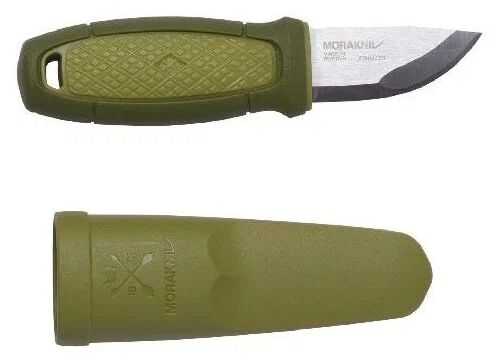 Нож Morakniv Eldris, нержавеющая сталь, цвет зеленый, ножны, шнурок, огниво, 13521 - 1