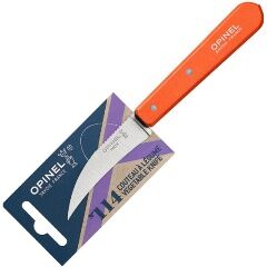 Нож для чистки овощей Opinel 114, деревянная рукоять, нержавеющая сталь, оранжевый, блистер, 001926 - 3