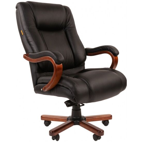 Офисное кресло Chairman 503,кожа, черн. RU - 1