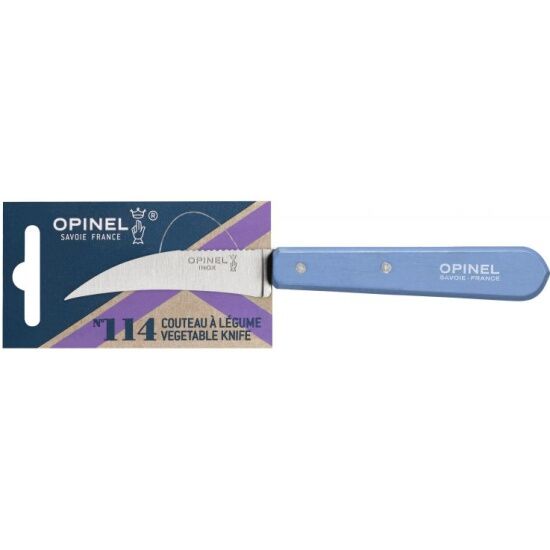 Нож для чистки овощей Opinel 114, деревянная рукоять, нержавеющая сталь, синий, блистер, 001927 - 3