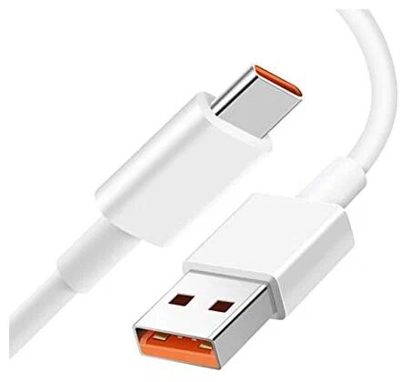 Кабель USB 6A Type- C Fast Charging Data Cable, белый - 5