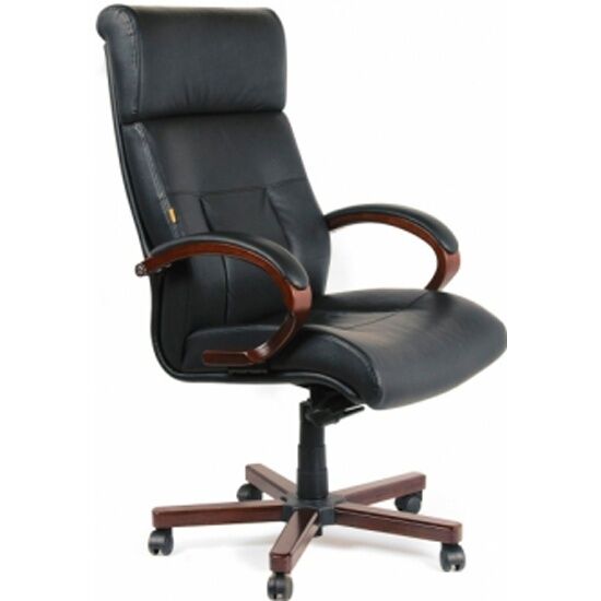 Офисное кресло Chairman 421,кожа черная RU - 1