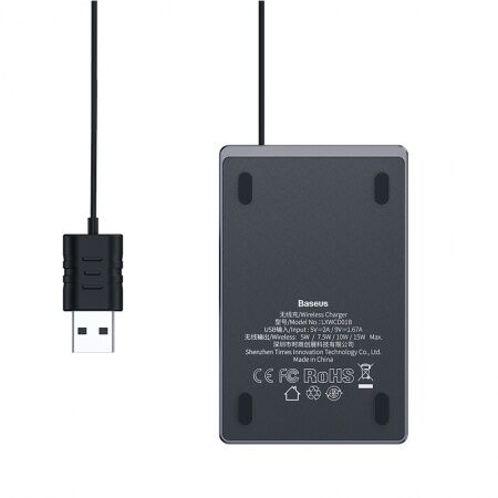 Беспроводное зарядное устройство BASEUS Card Ultra-thin, 2A, 15W, черный - 3