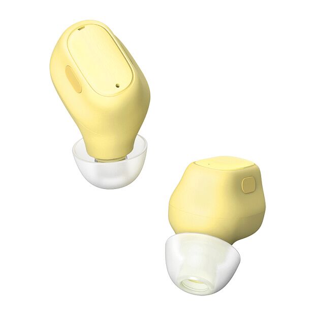Беспроводные наушники BASEUS Encok WM01, Bluetooth, 40 мАч, желтый, Type-C - 1