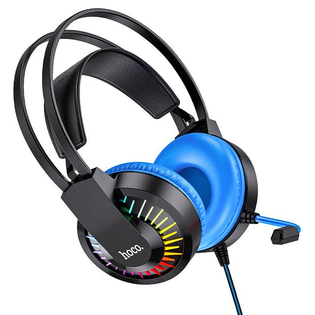 Игровые наушники Hoco W105 Joyful Gaming Headphones (Blue) - 1