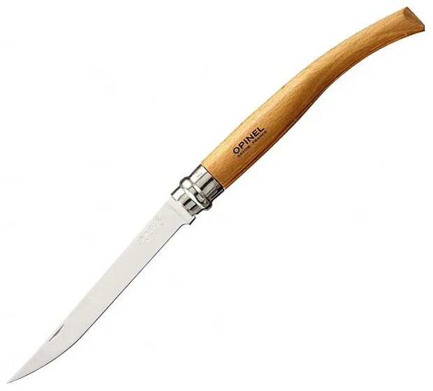 Нож филейный Opinel 12, нержавеющая сталь, рукоять из дерева бука, 000518 - 4