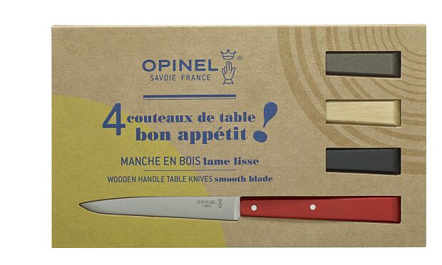Набор столовых ножей Opinel LOFT N125, дерев. рукоять, нерж, сталь, кор. 001534 - 2