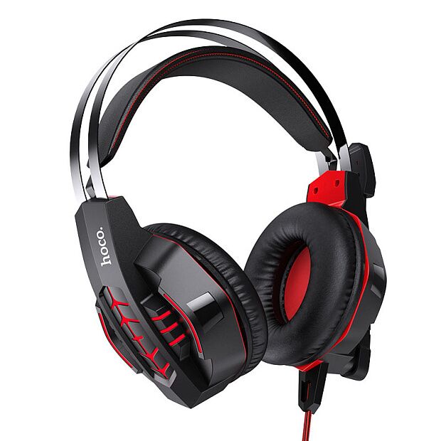 Компьютерная гарнитура Hoco W102 Cool Tour Gaming Headphones (Red) - 1