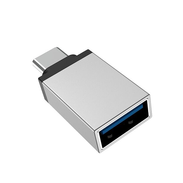 OTG адаптер BOROFONE BV3 USB-A/Type-C (серебряный) - 6