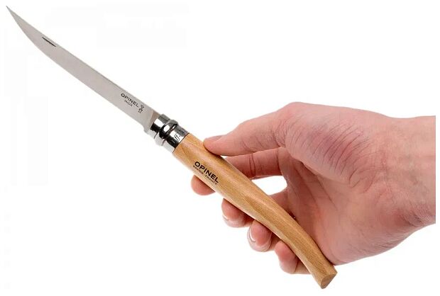 Нож филейный Opinel 12, нержавеющая сталь, рукоять из дерева бука, 000518 - 3