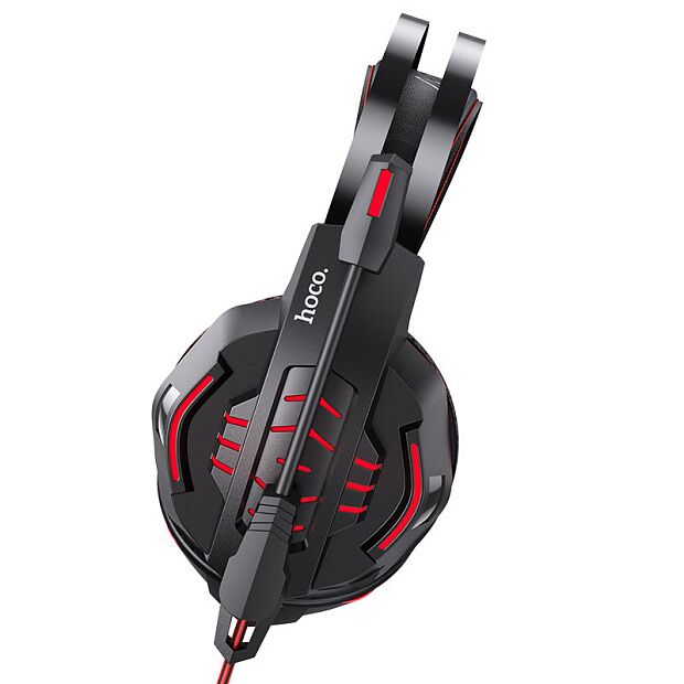 Компьютерная гарнитура Hoco W102 Cool Tour Gaming Headphones (Red) - 3