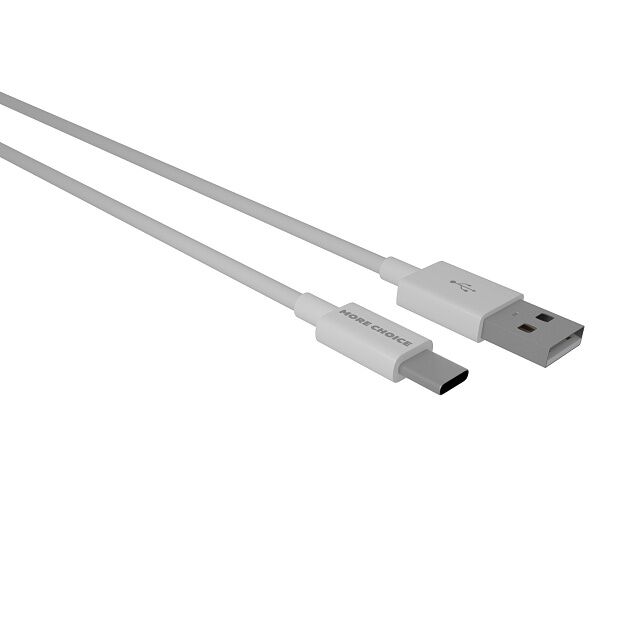 Дата-кабель Smart USB 3.0A для Type-C More choice K42a ТРЕ 1м белый - 1