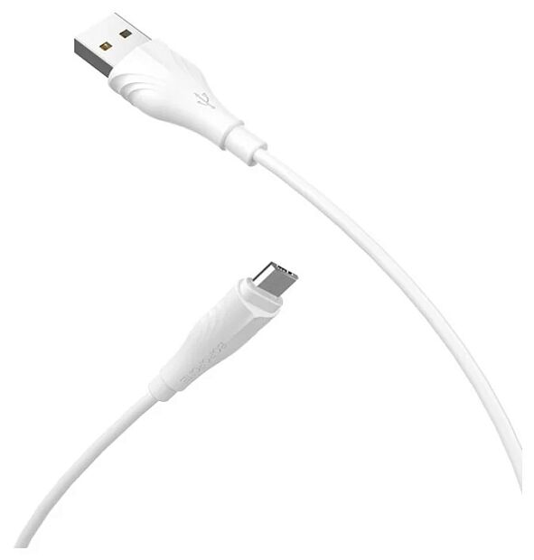 USB кабель BOROFONE BX18 Optimal MicroUSB, 2м, PVC (белый) - 5