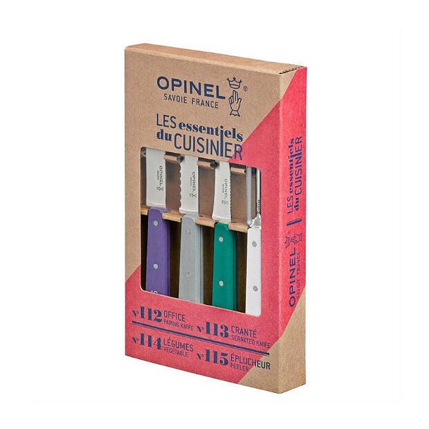 Набор ножей Opinel Les Essentiels Art deco, нержавеющая сталь, (4 шт./уп.), 001939 - 2