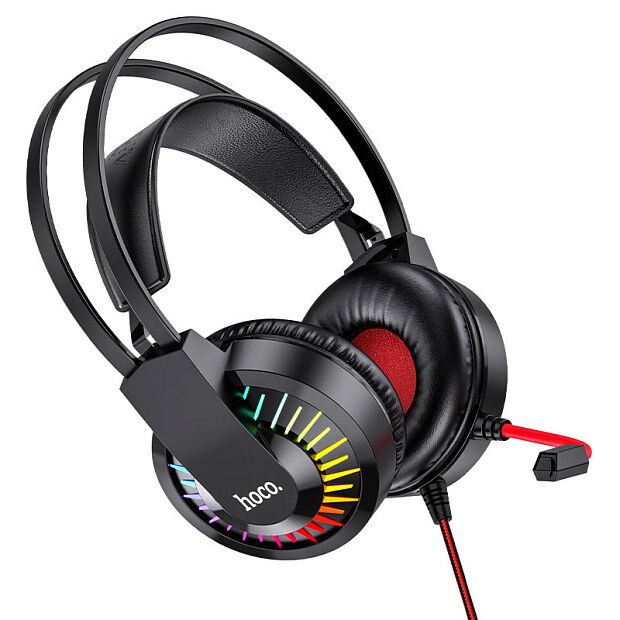 Компьютерная гарнитура Hoco W105 Joyful Gaming Headphones (Red) - 5