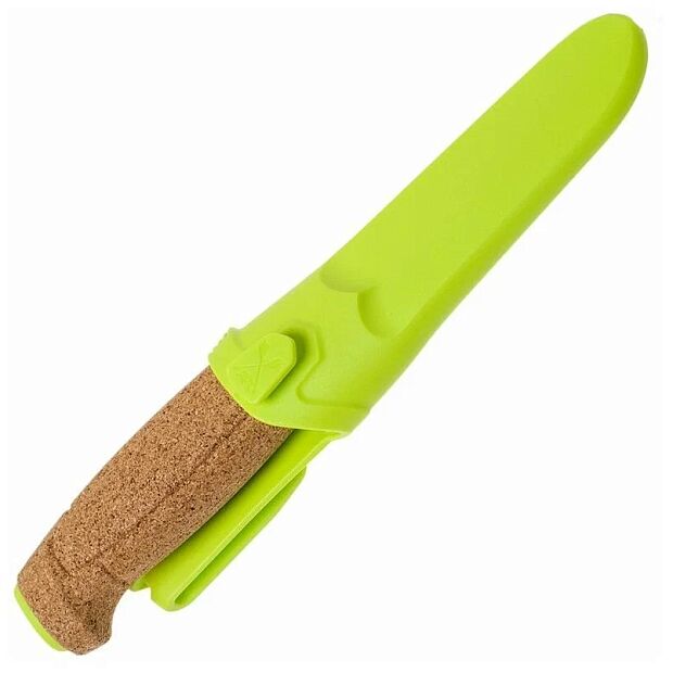 Нож Morakniv Floating Knife (S) Lime, нержавеющая сталь, пробковая ручка, зеленый, 13686 - 2
