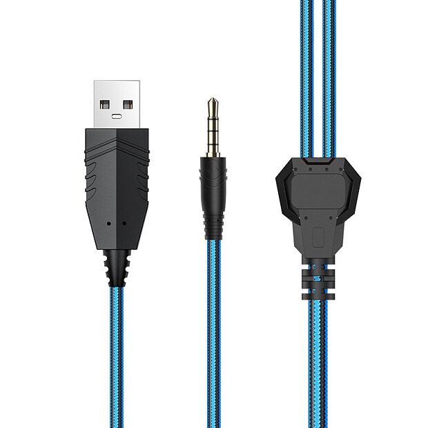 Игровые наушники Hoco W105 Joyful Gaming Headphones (Blue) - 5