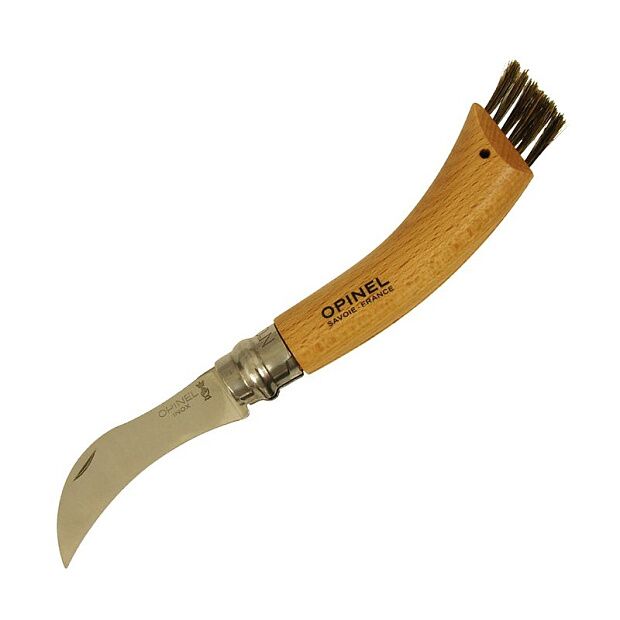 Нож грибника Opinel 8, нержавеющая сталь, рукоять бук, блистер, 001250 - 2