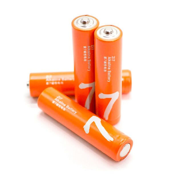 Батарейки алкалиновые ZMI Rainbow Zi7 типа AAA (уп. 4 шт) (Orange) - 3