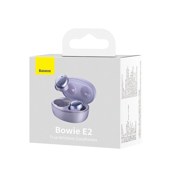 Беспроводные наушники BASEUS Bowie E2, Bluetooth, 40 мАч, фиолетовый - 3