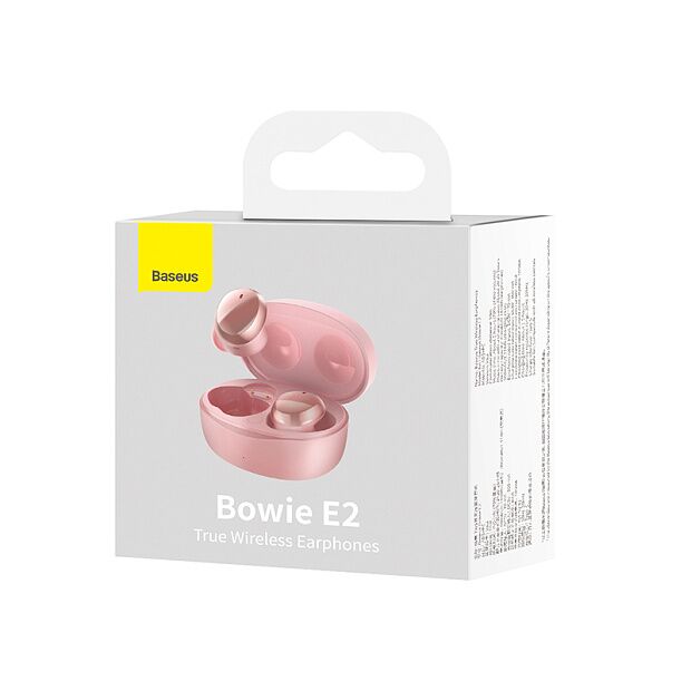 Беспроводные наушники BASEUS Bowie E2, Bluetooth, 40 мАч, розовый - 3