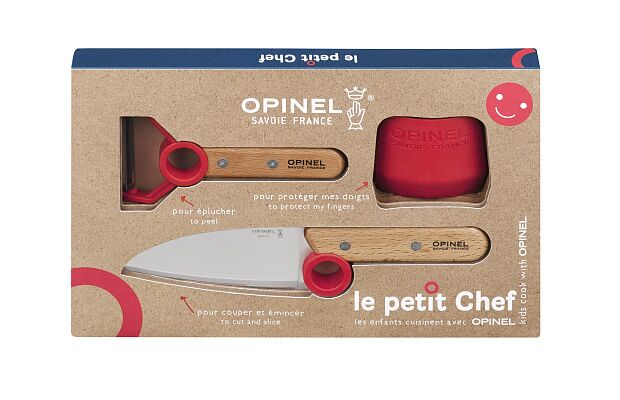 Набор ножей Opinel Le Petit Chef Set (Нож шеф-поваранож для овощейзащита пальцев), 001746 - 2