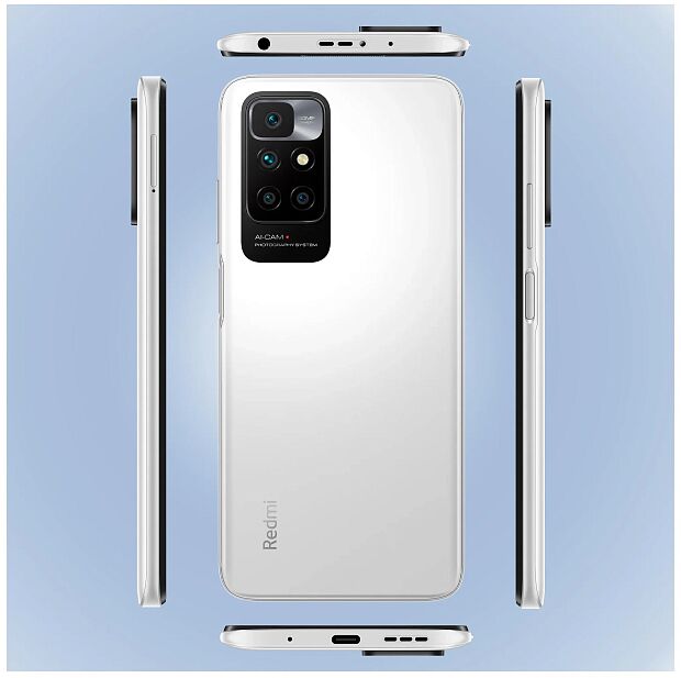 Смартфон Redmi 10 2022 6/128 ГБ Global, белая галька - 9