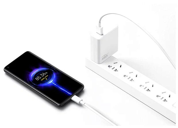 Кабель USB 6A Type- C Fast Charging Data Cable, белый - 7