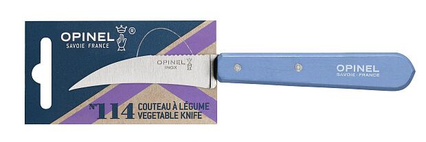 Нож для чистки овощей Opinel 114, деревянная рукоять, нержавеющая сталь, синий, блистер, 001927 - 2