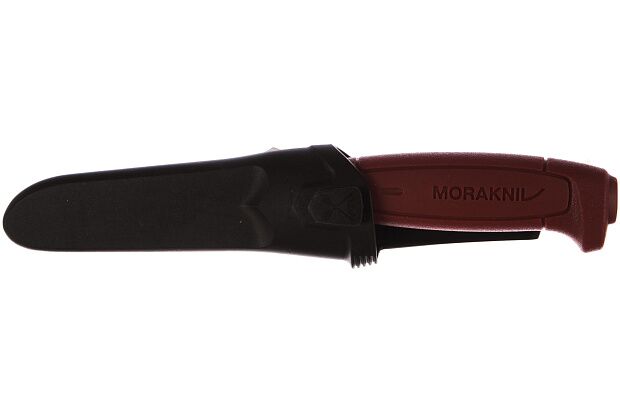 Нож Morakniv Basic углеродистая сталь, пласт. ручка (красный), 12147 - 4