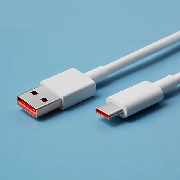 Кабель USB 6A Type- C Fast Charging Data Cable, белый - 2