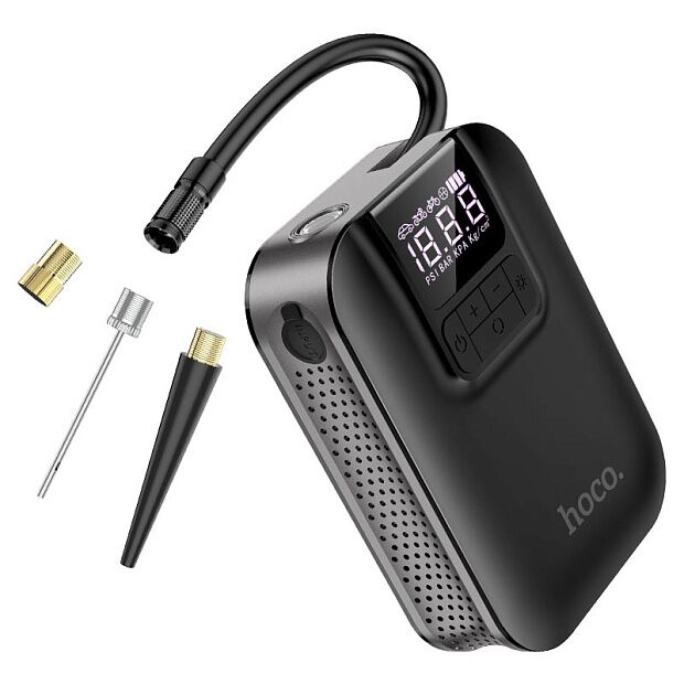 Компрессор автомобильный Hoco S53 Breeze portable smart air pump - 6