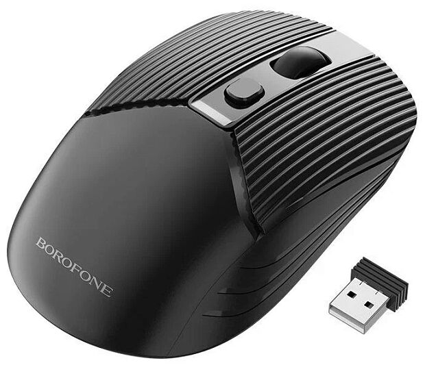 Мышь беспроводная BOROFONE BG5 Business USB, 2.4ГГц (черный) - 7