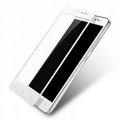 Защитное стекло с мягкими краями для Redmi Note 3 Pro SE Lenuo CF Soft Side Glass (White)