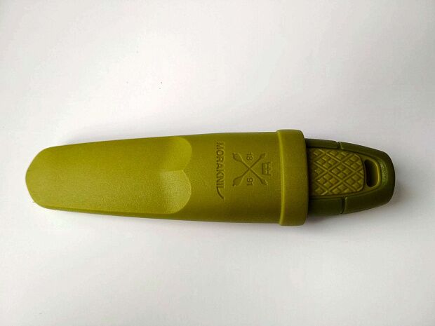 Нож Morakniv Eldris, нержавеющая сталь, цвет зеленый, ножны, шнурок, огниво, 13521 - 6