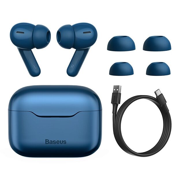 Беспроводные наушники BASEUS SIMU S1 Pro, Bluetooth, 40 мАч, синий - 6
