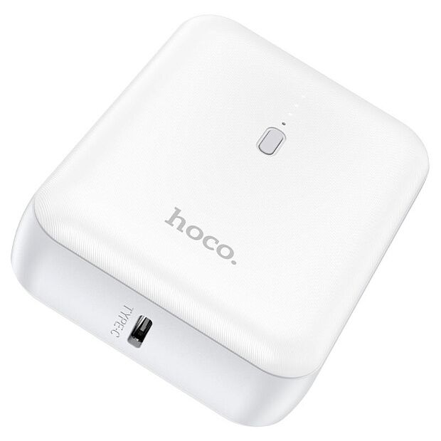 Внешний аккумулятор повербанк Hoco J96 Strider 5000mAh (White) - 1