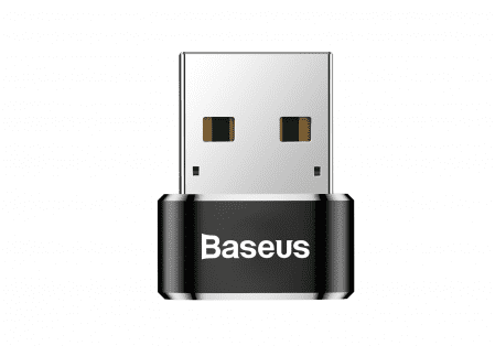 Переходник BASEUS Male OTG, USB - Type-C, 5А, черный - 5