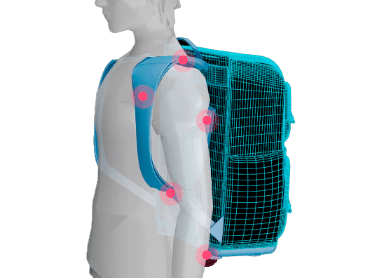 Ортопедический рюкзак с пеналом Xiaomi Yang Small Student Backpack 1-4 Class (Pink/Розовый) - 2