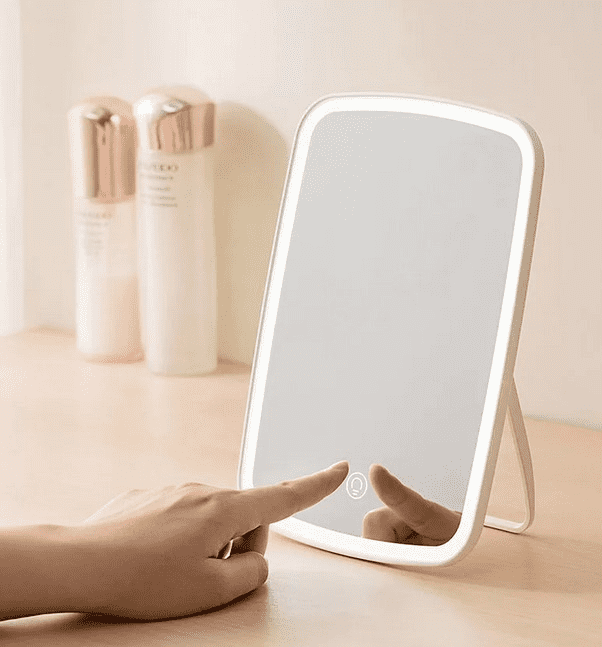 Особенности конструкции зеркала для макияжа с подсветкой Xiaomi Jordan Judy Desktop Mirror LED Tri-color