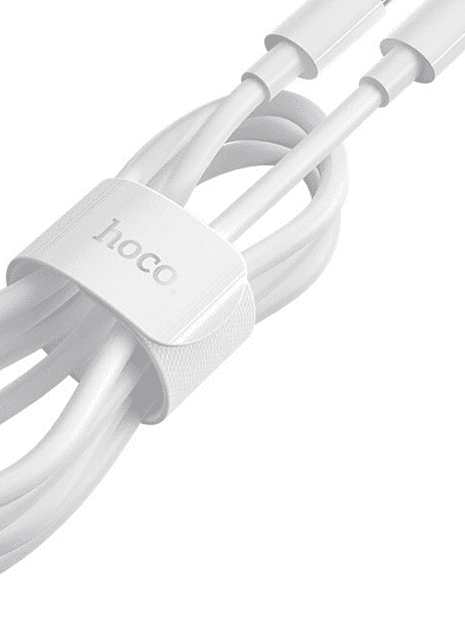 USB-C кабель HOCO X51 High-Power Type-C, 5А, PD100W, 1м, ABS (белый) - 7
