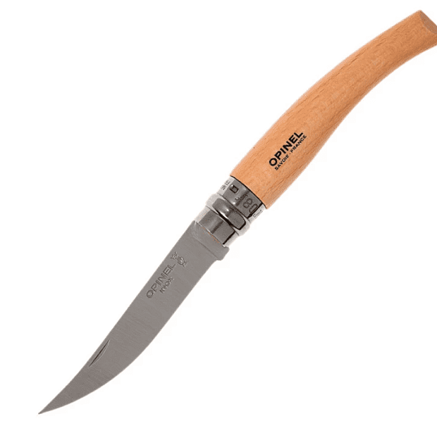 Нож филейный Opinel 8, нержавеющая сталь, рукоять из дерева бука, 000516 - 1