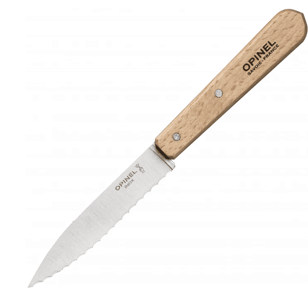 Нож столовый серрейторный Opinel 113, деревянная рукоять, нержавеющая сталь, блистер, 001918 - 1