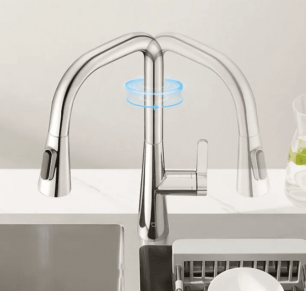 Смеситель для кухни Mijia pull-out kitchen faucet S1 (MJCLSCFLT01DB) - 2