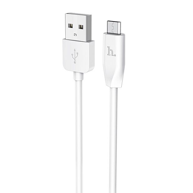 USB кабель HOCO X1 Rapid MicroUSB, 1м, PVC (белый) - 4