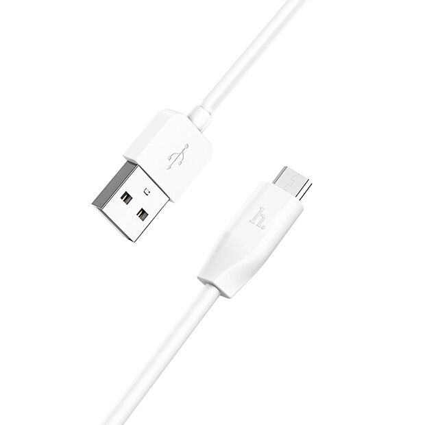 USB кабель HOCO X1 Rapid MicroUSB, 1м, PVC (белый) - 5
