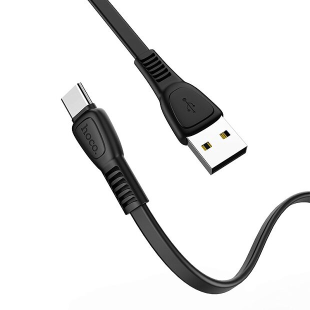 USB кабель HOCO X40 Noah Type-C, 3А, 1м, TPE (черный) - 1